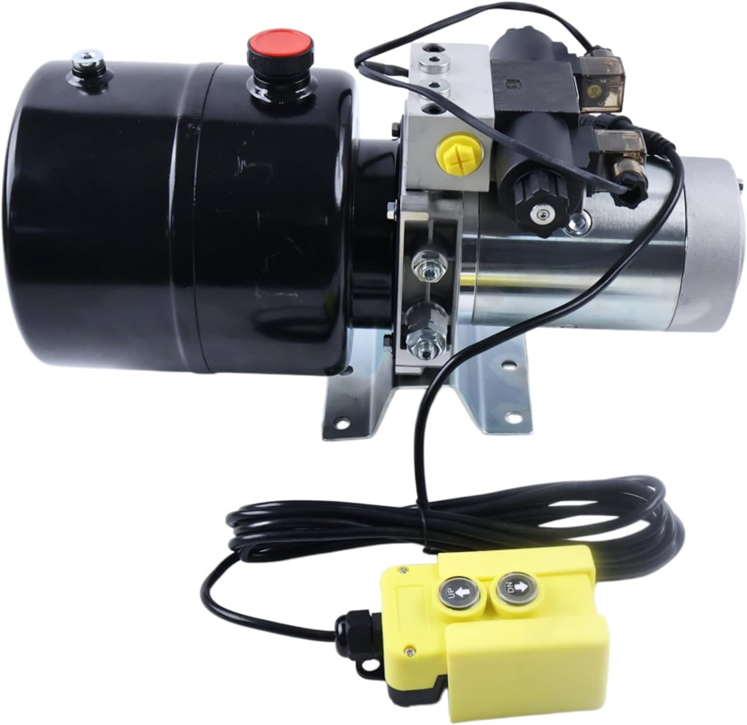 12V Hydraulic Pump Double Acting 6 Qt Tank HPU-SR-12VDC-DA-06 Compatible with Big Tex PJ Trailers for MAXX-D Lamar Dump Trailers Compact Power Unit