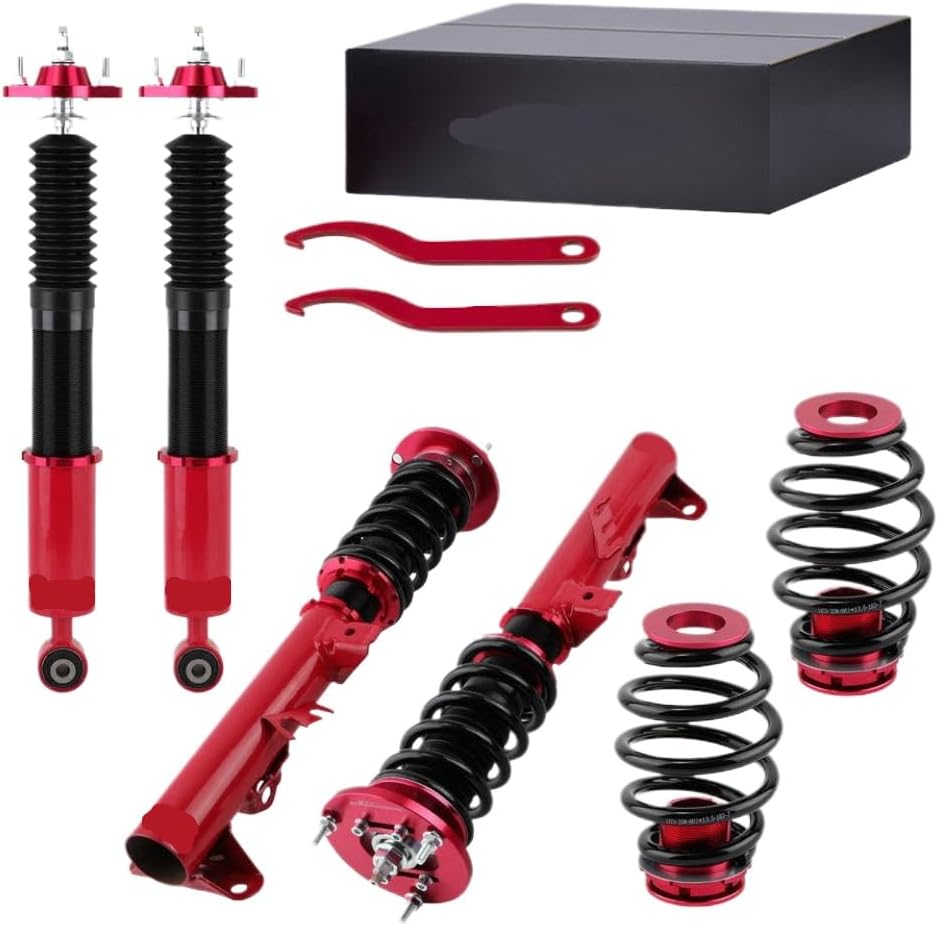 24 Position Adjustable Coilover Suspension Kit Compatible With 3 Series E36 Models 318i 323i 325i 328i Shock Absorber Strut Set