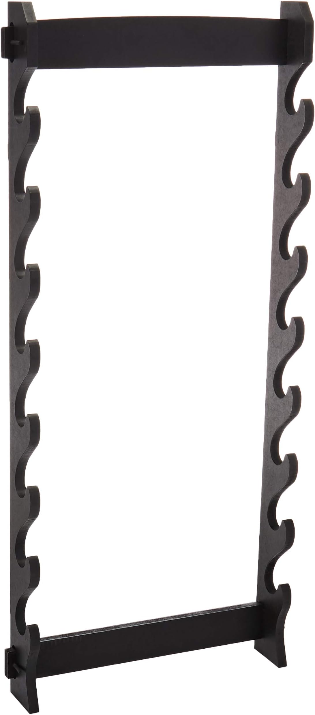 BladesUSA WS-8W 8-Tier Wall Mount Sword Stand, Black