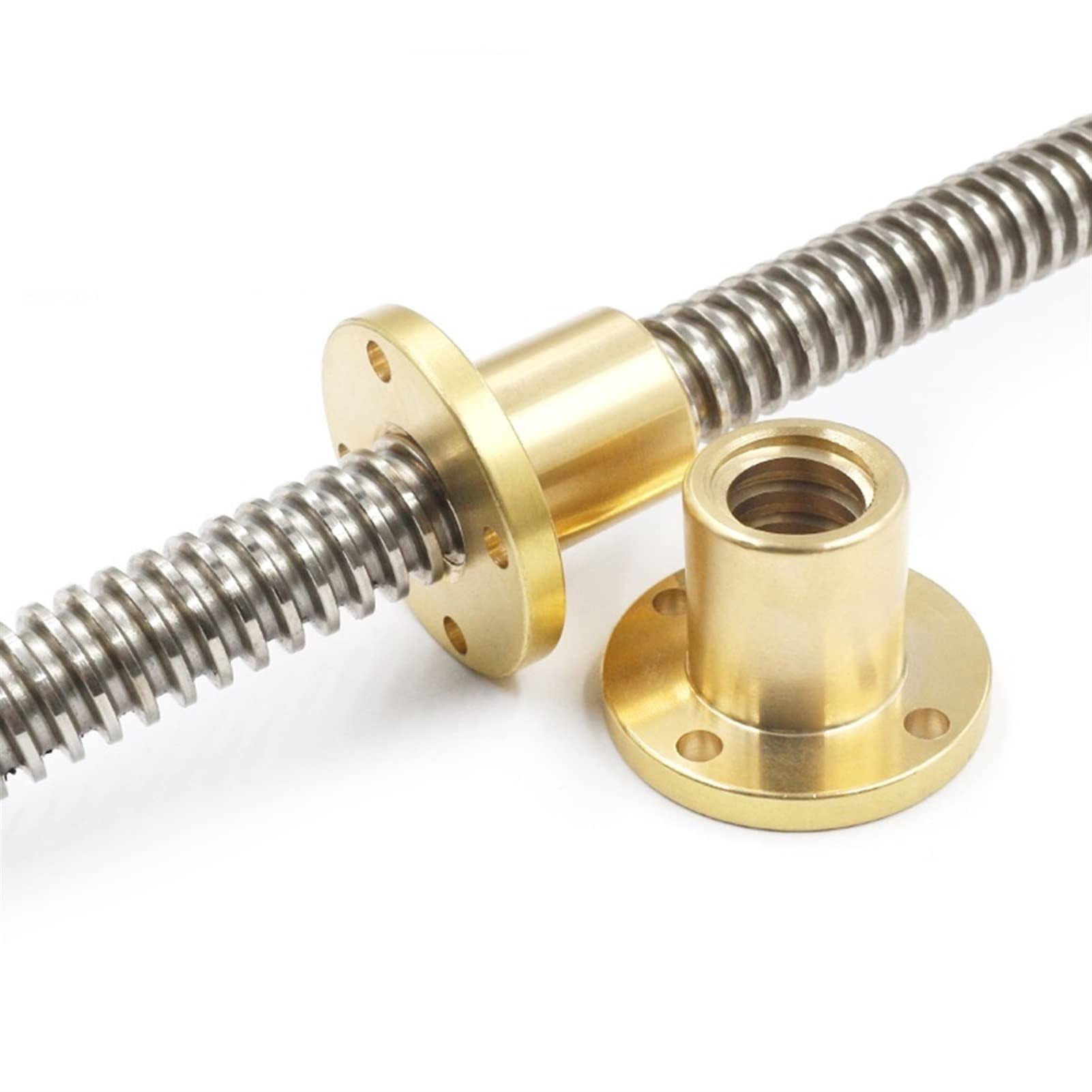 Getriebemotor T5 Fast Thread N20 Getriebemotor, 160 mm lange Schraube Edelstahl mit Flansch Modellautomotor Elektromotor Elektrozubehör (Size : 12V 60RPM)