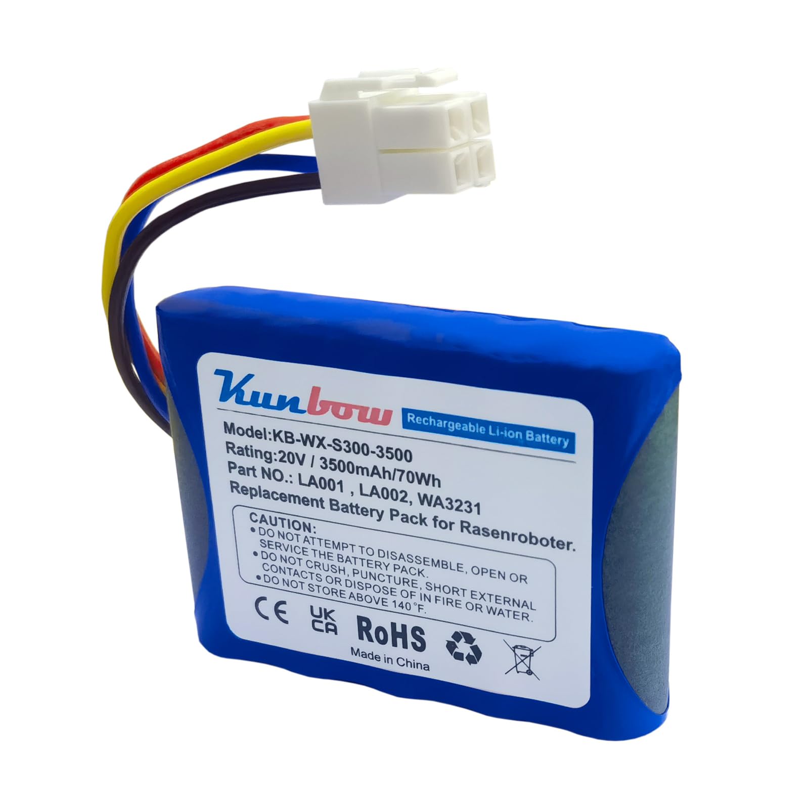 20 V 3500 mAh lawn robot battery, replacement battery for Landxcape LX790i/LX790/LX792/LX795/LX796/LX797/LX991 & Ferrex 800 m² 2021, battery for Automower LA0001/LA0002/WA. 3230/WA3231