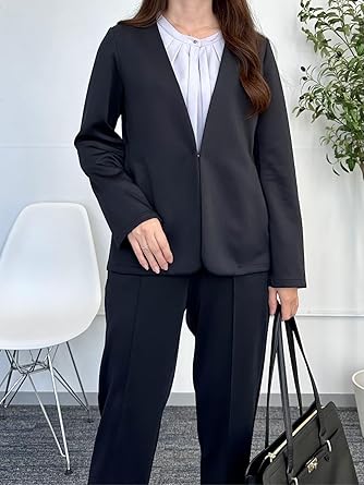 美品AOKIパジャマスーツプレミアム　セットアップスーツ ダンボールニット黒M パジャマスーツ】AOKI&AFAコラボ 2ボタンジャケット ユニ