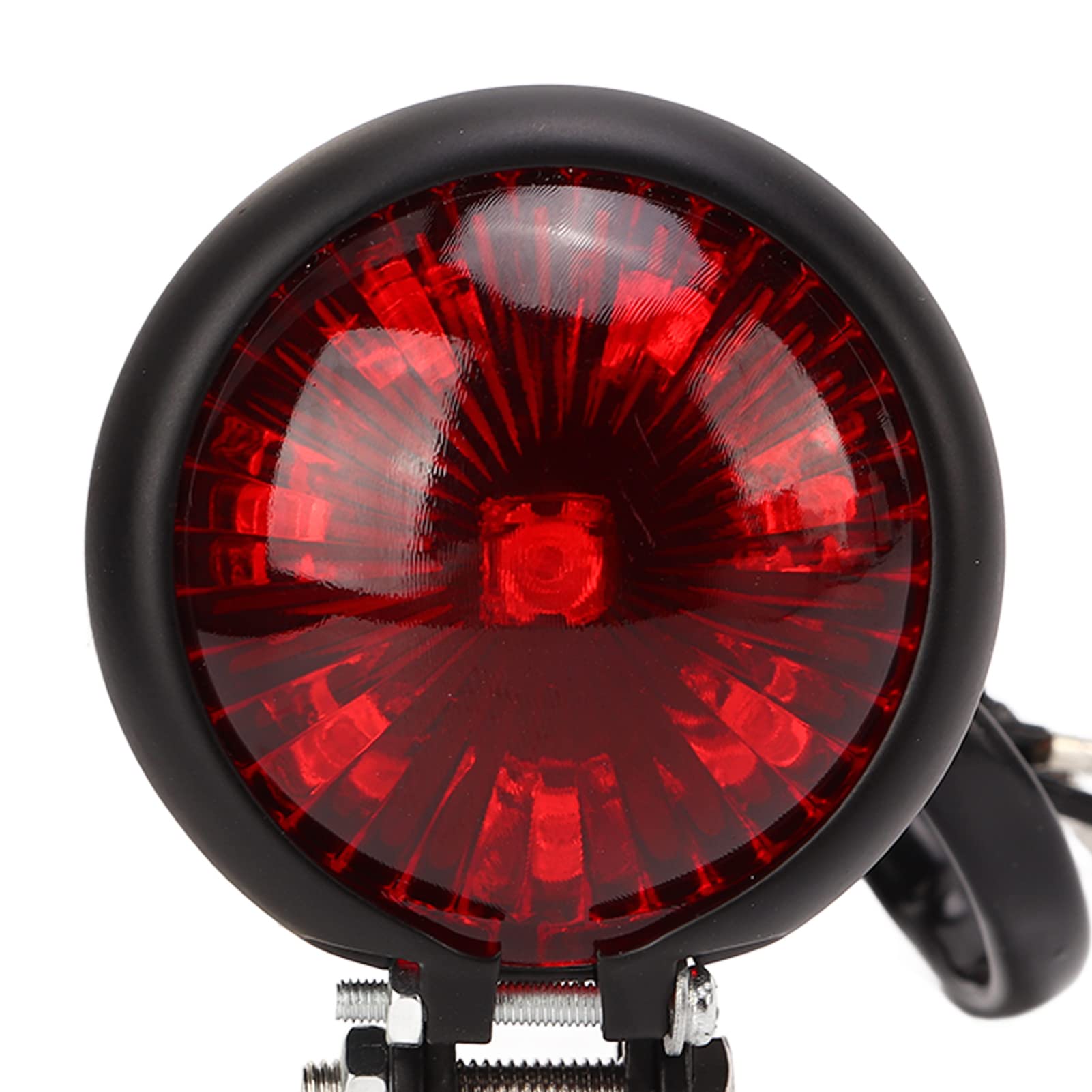 KIMISS Okrągła lampa LED tylna do motocykla, retro światło stopu i pozycyjne, uniwersalna dla 12V, tylny sygnał