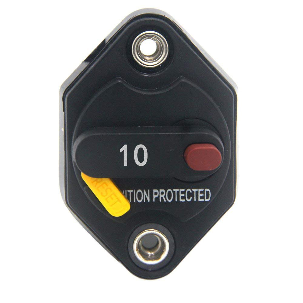 ZOOKOTO 10A Circuit Breaker Fuse Inverter with Manual Reset Button for Auto Truck RV Marine Trailer Waterproof 12V-32V DC 10 Amps-image-26