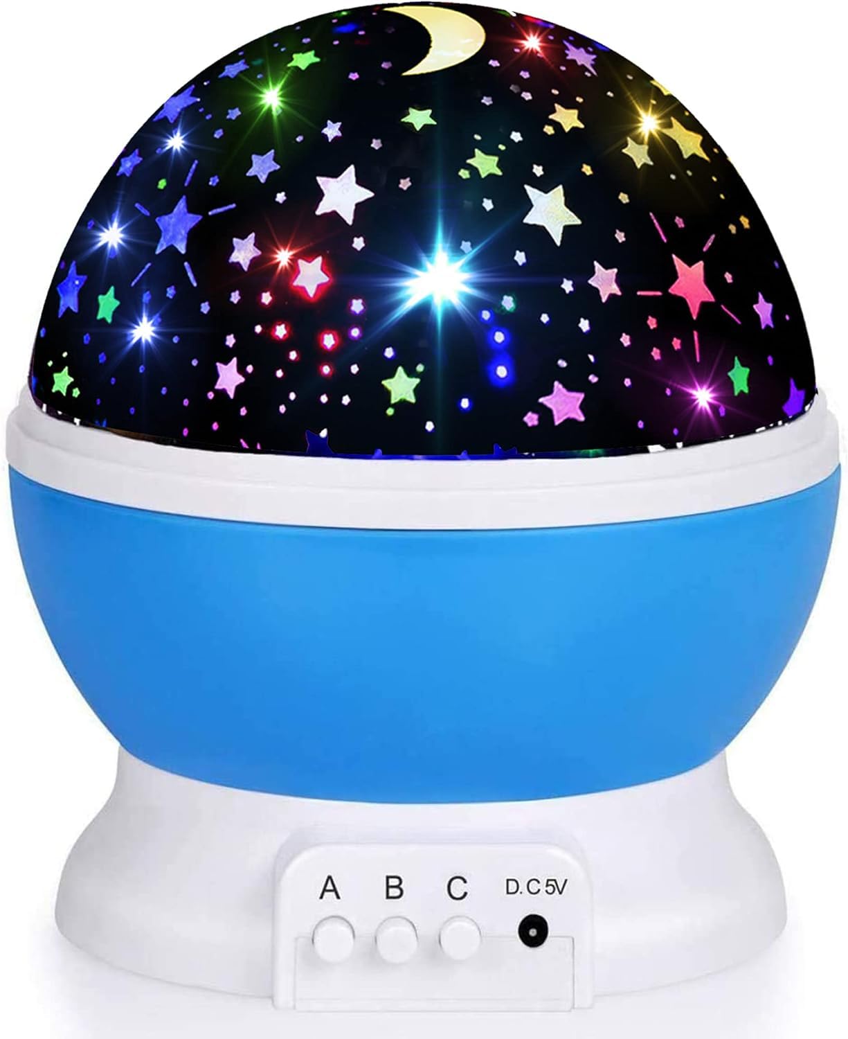 Star Master Galaxy Night Projector Lamp Ceiling Led Light 360 Degree Rotating Colorful Lights Starry Space Projection Home Decoration Design, Gift for Kids Boy &Girl (Blue)