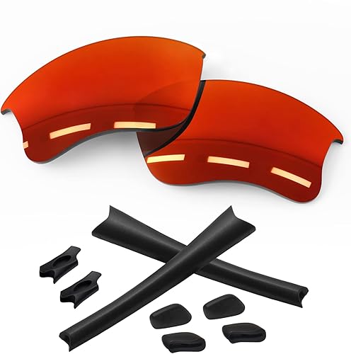 Lentes de repuesto polarizadas y kits de goma para Oakley Flak 2.0 Gafas de sol familiares Flak Jacket