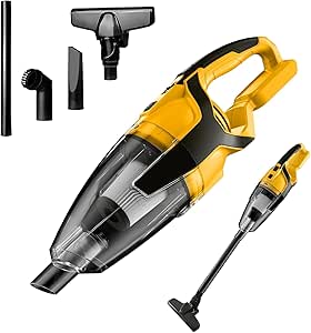 MORCLIN 120W Cordless Handheld Vacuum Cleaner Compatible with Dewalt 20v Max Battery (Tool Only) Portable for Hard Floor Carpet Car Pet Hair Cleaning
