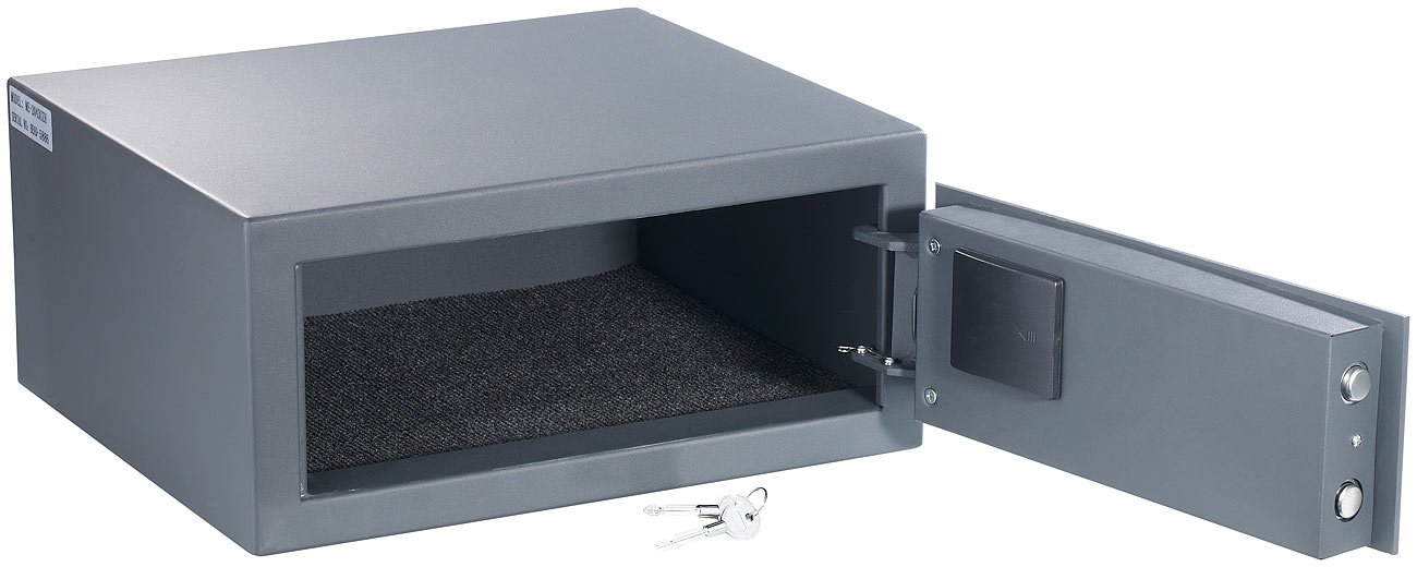 Xcase Laptop Tresor: Notebook-Stahlsafe mit digitalem Code-Schloss, LED-Display, 22 Liter (Laptop Safe, Schmucksafe, Ausweis)