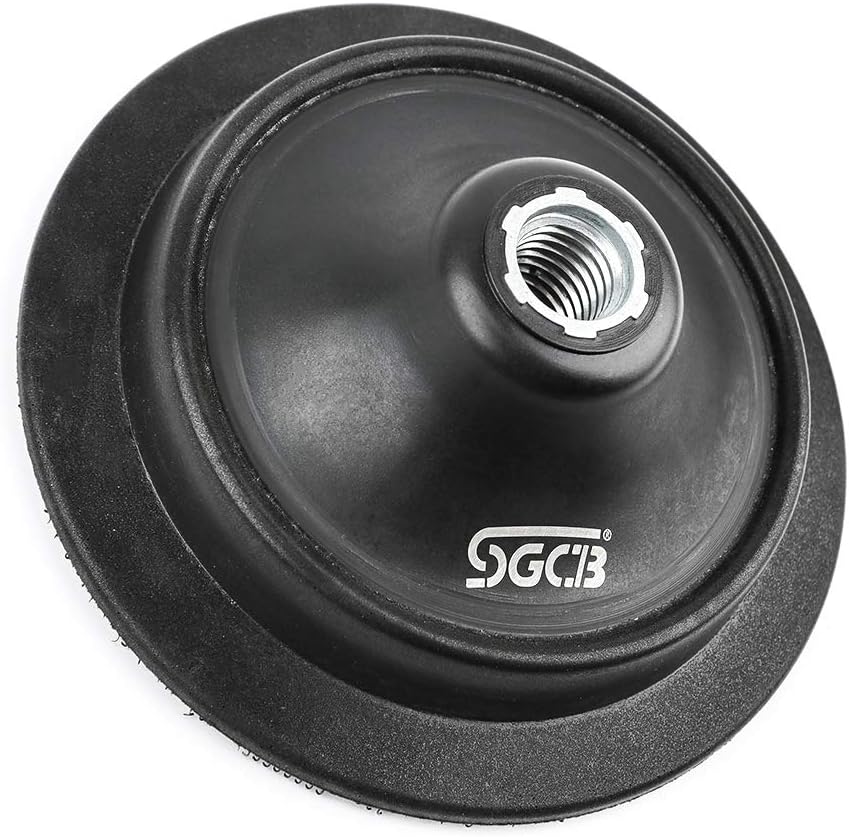SGCB 5" 6" Rotary/Circular Flexible Soft Edge Backing Plate 5/8" Hook and Loop Rotary 5 Inch SGGD151