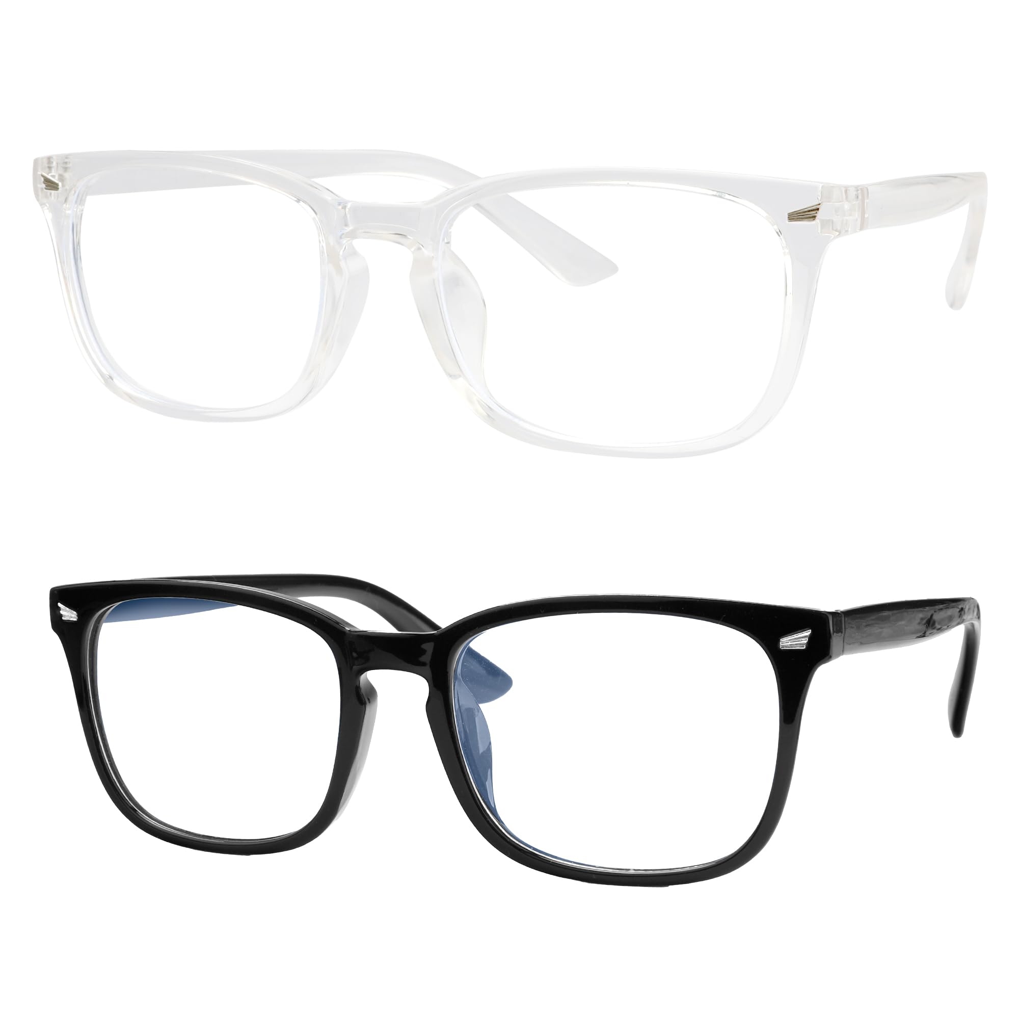 Blue Light Glasses for Woman Blue Light Blocking Glasses Blue Light Glasses Men Fake Glasses Clear Glasses Computer Glasses Gaming Glasses Fashion Glasses for Women Prescription Glasses for Women Black+Clear