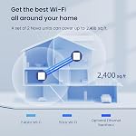 Tenda Mesh WiFi System (MW6) - Up to 2400 Sq.Ft. Coverage, 2 Gigabit Ports per Unit, WiFi Router and Extender Replacement, Works with Alexa, Parental Controls, 2 - Pack