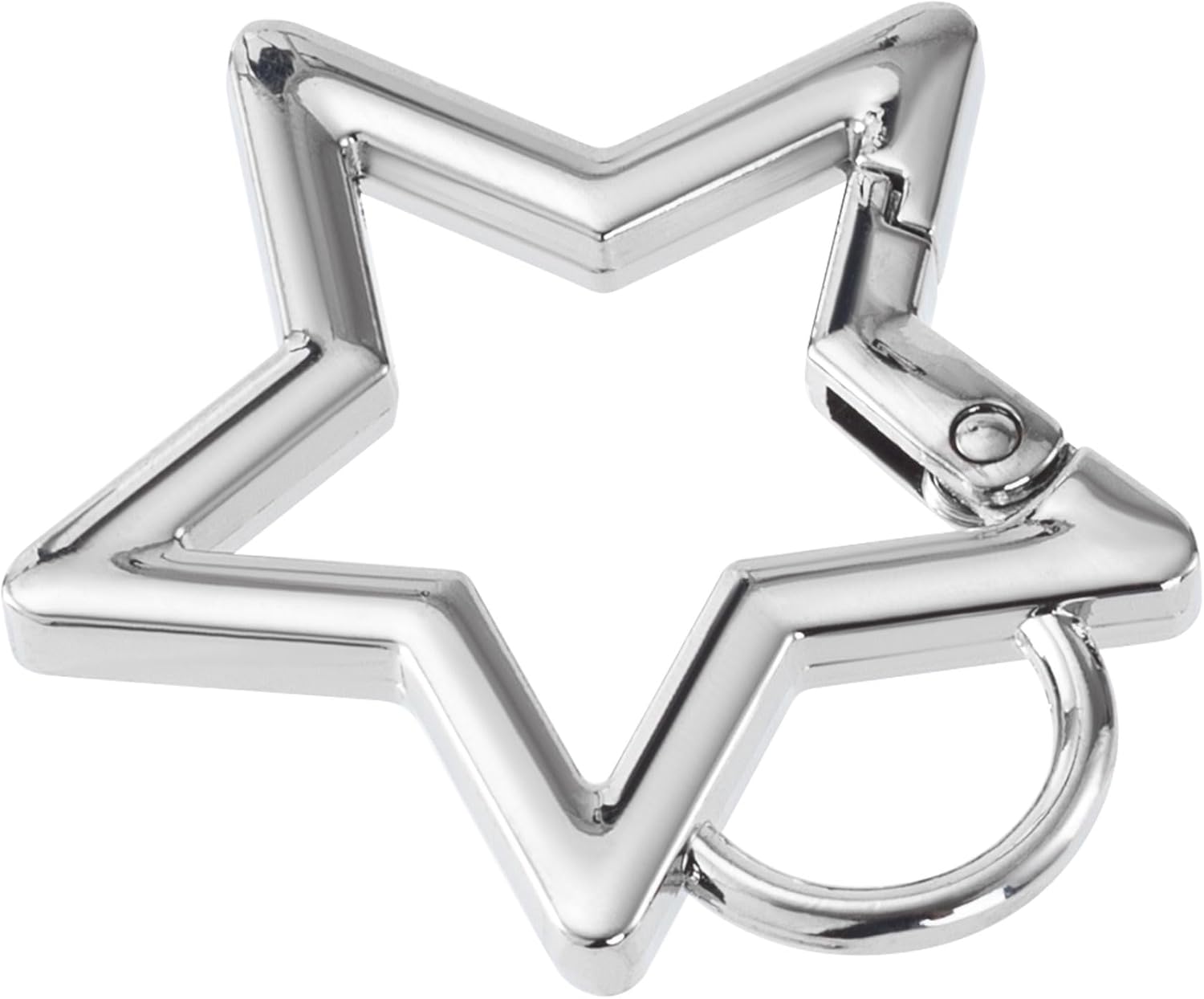 Star Carabiner, Zinc Alloy Heavy Duty Star Shaped Keychain Clip, Carabiner Clip for Camping, Hiking, Fishing
