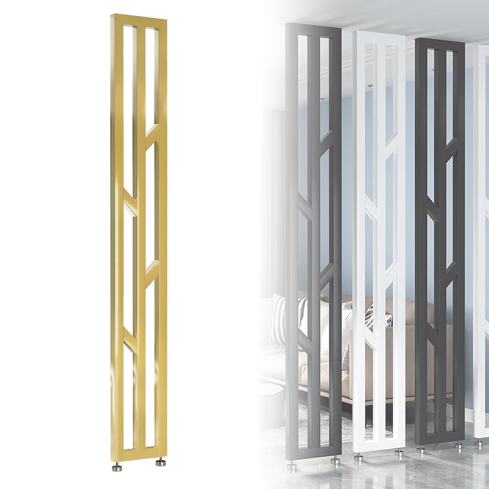 Séparateur d'espace polyvalent claustra métallique amovible de salon