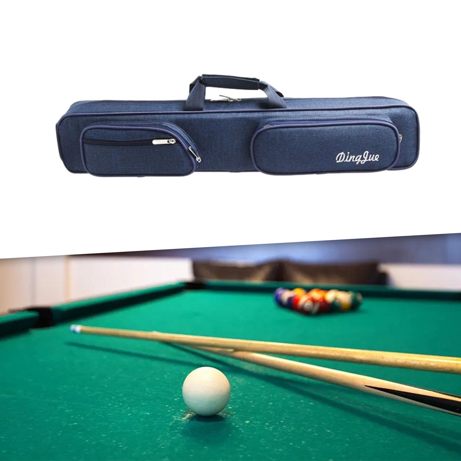 Étui De Transport Pour Queue De Billard - Sacoche Noire Et Blanche 82cm En Similicuir