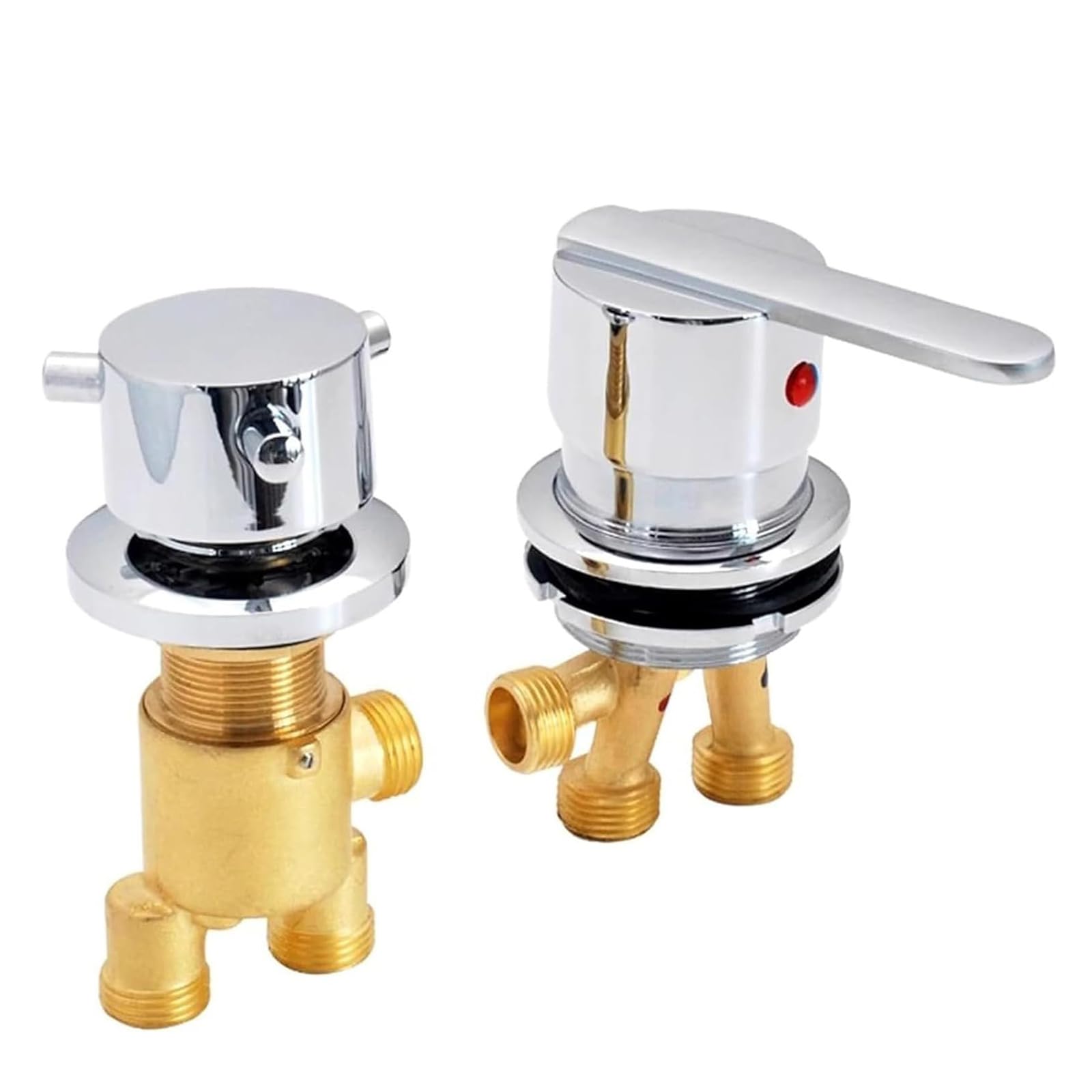 Valvola di miscelazione acqua calda e fredda, rondelle antigoccia, cartuccia in ceramica, G1/2