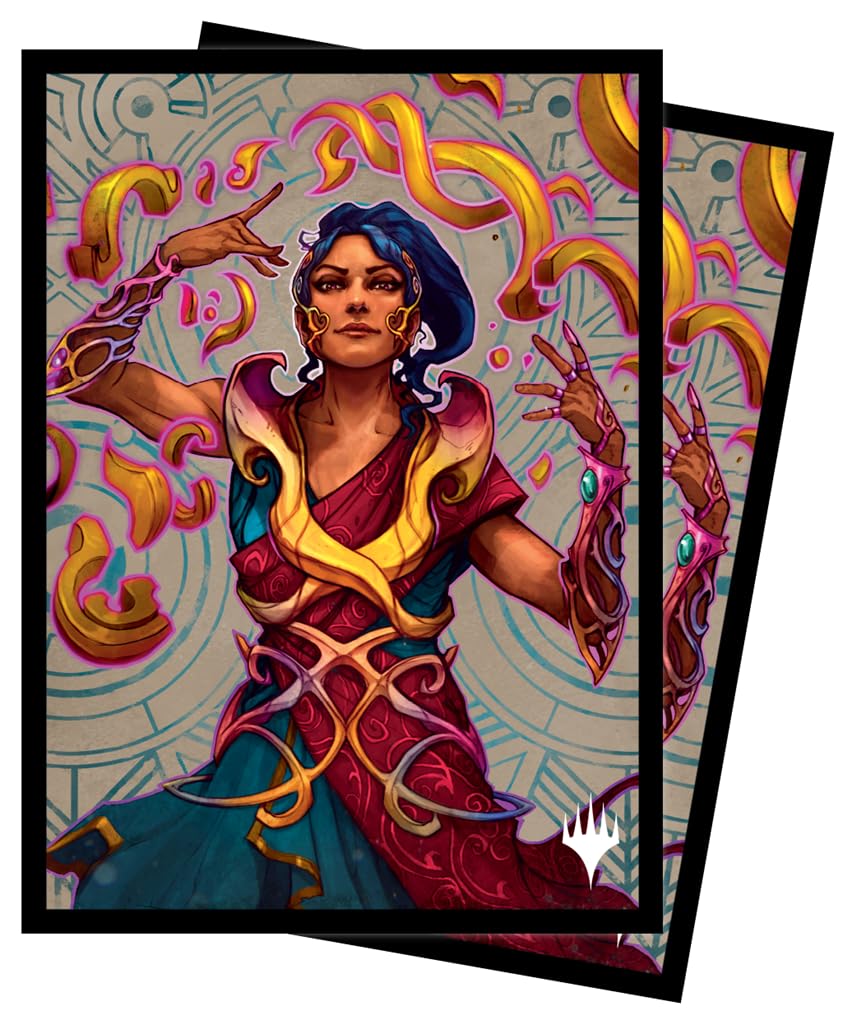 Ultra Pro - The Lost Caverns of Ixalan 100ct Deck Protector® Sleeves Saheeli, The Sun’s Brilliance for Magic: The Gathering, Protect MTG Cards from