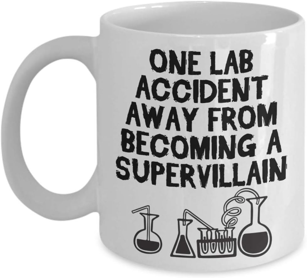 Chemistry Mugs - One Lab Accident Away - Funny Chemist Gifts | Chemistry Teacher Gifts