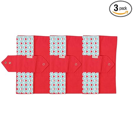 Stonesoup.In Petals - Dharwad Pads Reusable Menstrual Cloth Sanitary Pads For Women With Washable & Eco-Friendly (Foldable Cloth Pads)-Set of 3