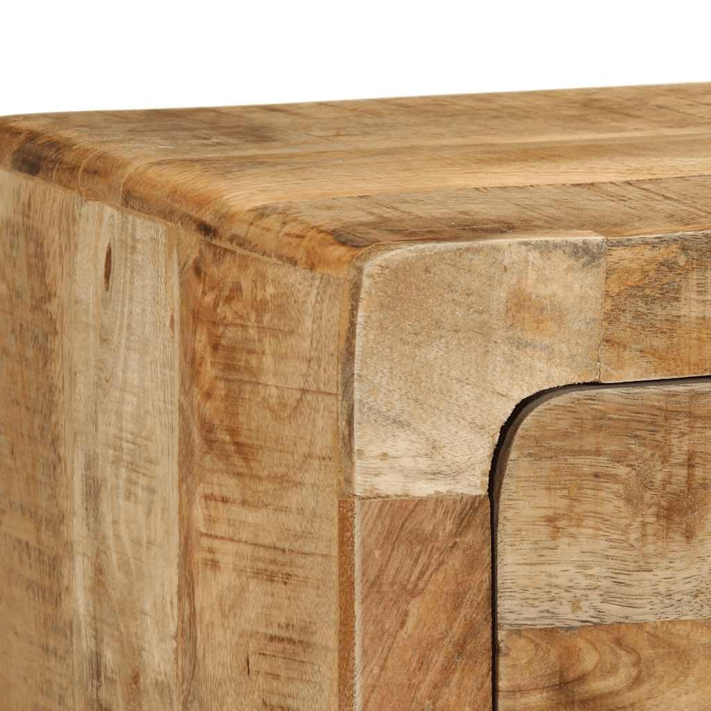 TV-Wandschrank 100x32x25 cm Massives Mangoholz | Wandmontage, Stauraum für Medien, Robustes Tropenholz, Pflegeleicht