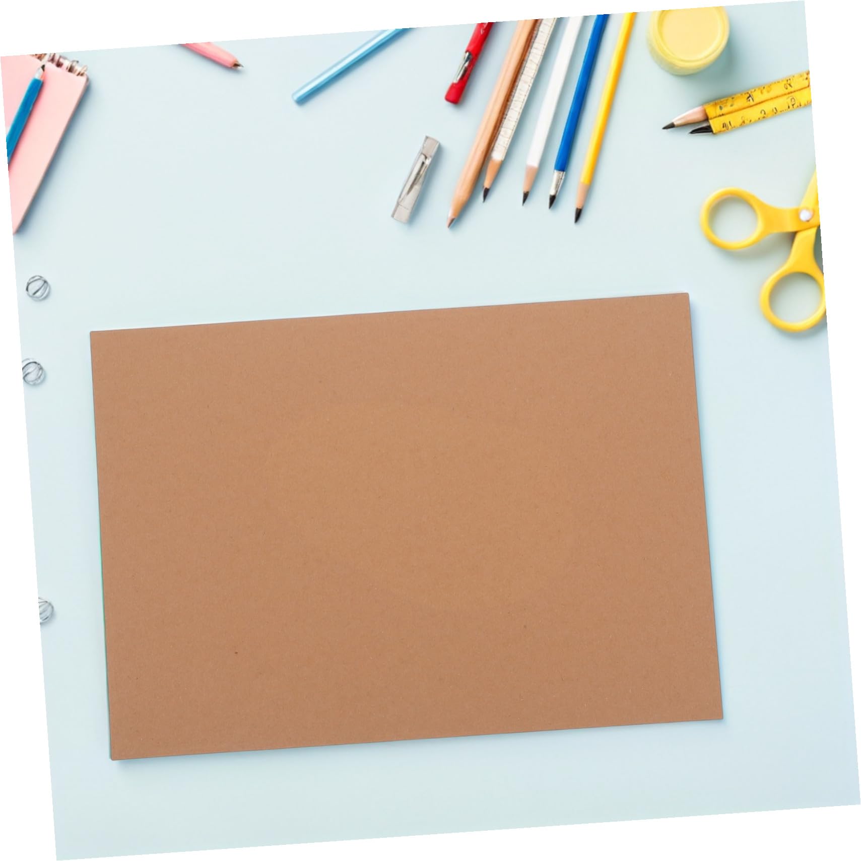 KHBUAB 120 Hojas Papel Kraft Resistente al Desgarro Sangrado de Tinta para Manualidades A4 Color Caqui Adecuado para Proyectos Creativos y Escolares