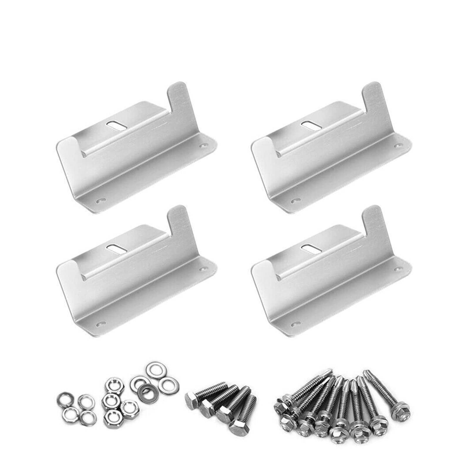 LNHHG Solar Panel Aluminum Alloy Bracket Photovoltaic Z-Type Aluminum Alloy Bracket RV Yacht Panel Bracket
