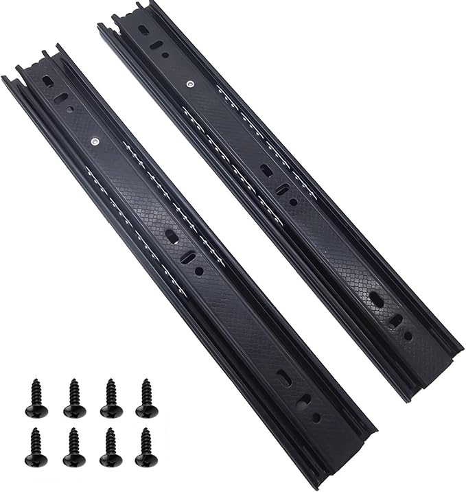 Laigoo Heavy Duty Drawer Slides 10 Inch, Full Extension Drawer Slides