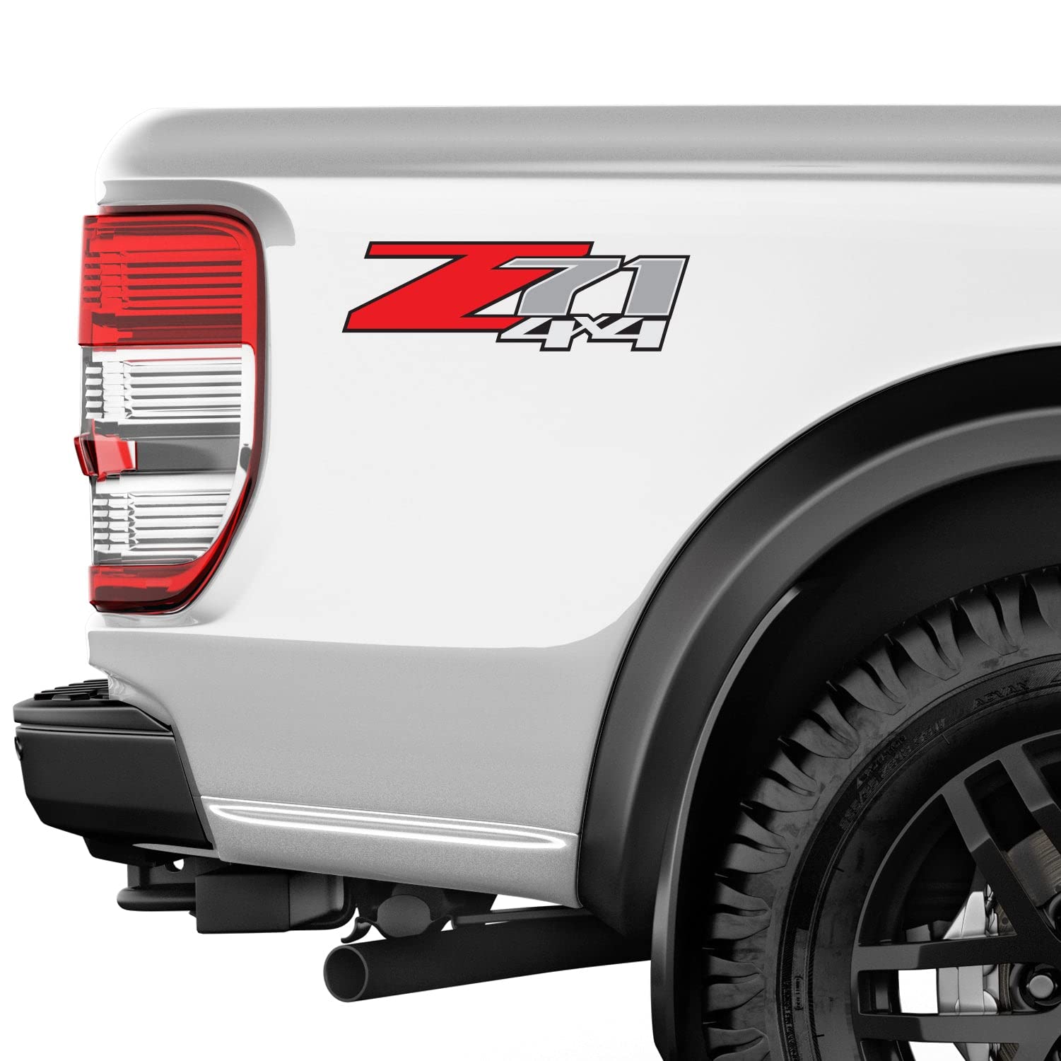 2x Black 4X4 Off Road Truck Bed Decal Vinyl Sticker For Chevy