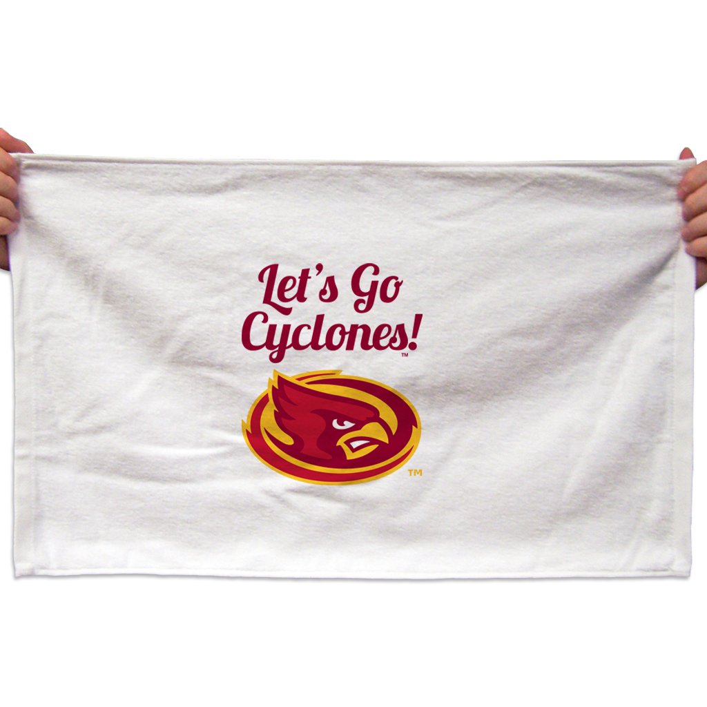 VictoryStore Towels - Iowa State University Rally Towel, “Let's Go Cyclones!”, Set of 3