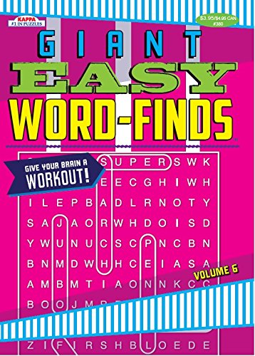 Giant Easy Word-Finds Puzzle Book - Volume 6: Kappa Books Publishers ...