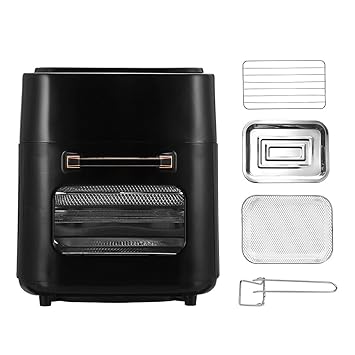 COSKIRA 15L 1400W Electric Air Fryer Oven Toaster Rotisserie Dehydrator LED Touchscreen Chicken Frying Ma