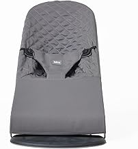 Housse transat bébé. Housse Belltop Compatible avec transat Babybjörn - Balance, Soft et Bliss: hypoallergénique, Douce et Respirante. Housse de hamac Ergonomique (Gris)