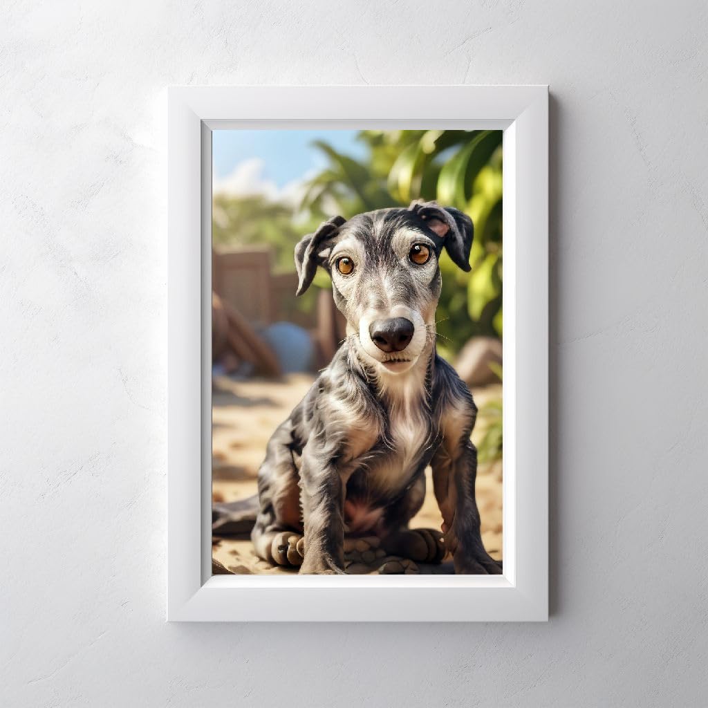 Tableau personnalisé chien chat cadre toile art numérique 4K - 8