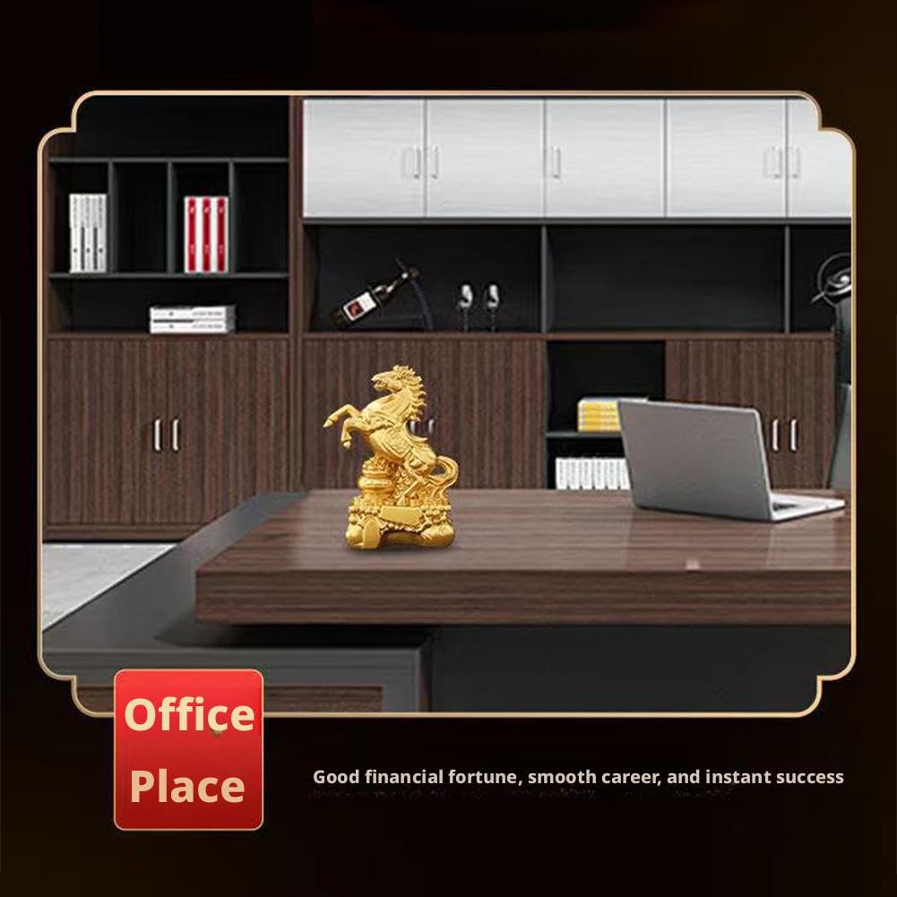 Houten paard beeldje, rood paard standbeeld Feng Shui decor, 2026