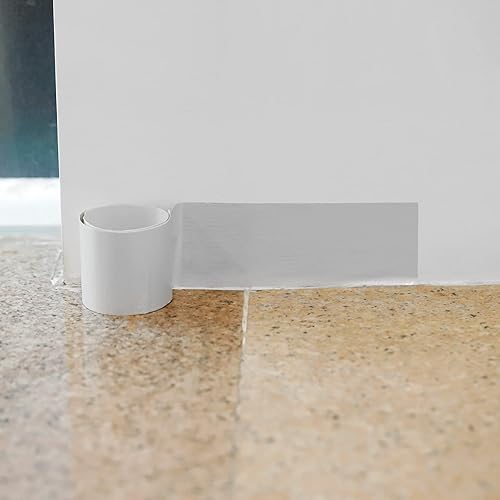 Miniatura 5 de uxcell Cinta decorativa impermeable autoadhesiva de 3.94 pulgadas de ancho x 16.4 pulgadas de largo, cinta extraíble de PVC para borde de pared,