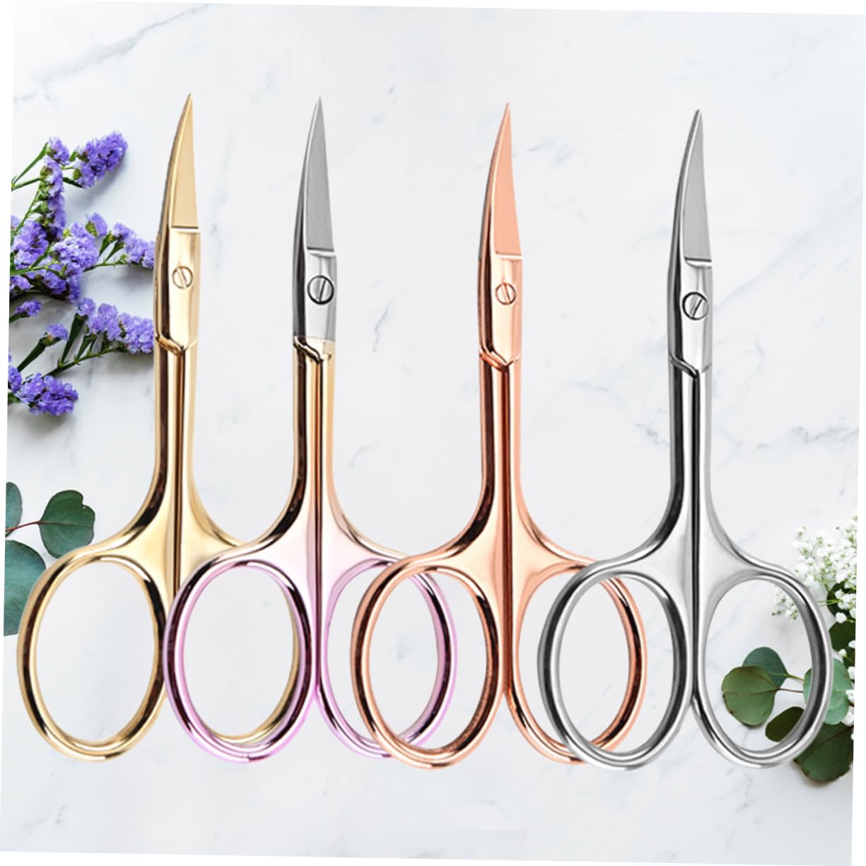 SHERCHPRY 3 Set Acciaio Inossidabile Per Parrucchieri E Domestico Per Rifinitura E Modellatura Della Design E Antiruggine Colore Casuale 4 Pezzi*3