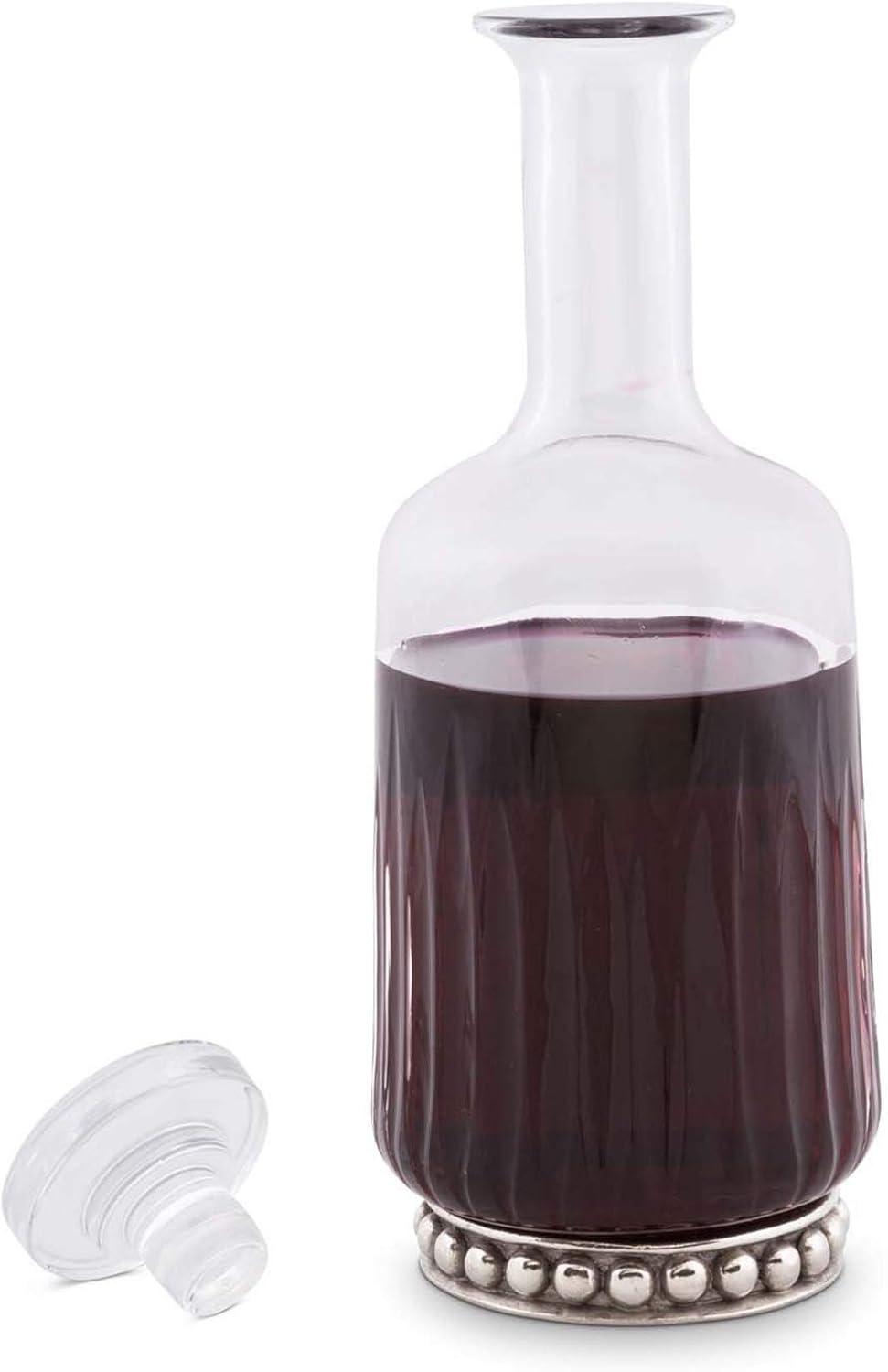 Vagabond House Pewter Medici Liquor Decanters for Alcohol, Rum, Bourbon, Scotch