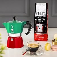 Vista 13 de Bialetti - Cafetera Moka Express, 6 tazas, 1 unidad, color plateado, modelo 6800 / 06800