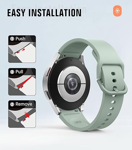 Miniatura 7 de MoKo Compatible con Samsung Galaxy Watch 7 FE 6 5 4 Band de 1.575 pulgadas, 1.732 pulgadasGalaxy Watch 5 Pro Band 1.772 pulgadasGalaxy Watch 6