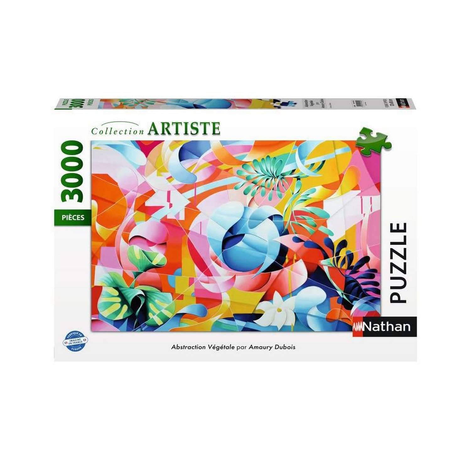 NATHAN, 3000-teiliges Puzzle, Vegetable Abstraction/Amaury Dubois, Erwachsene und Kinder ab 14 Jahren, hochwertiges Puzzle, perfekte Passform, Künstlersammlung, 12001550