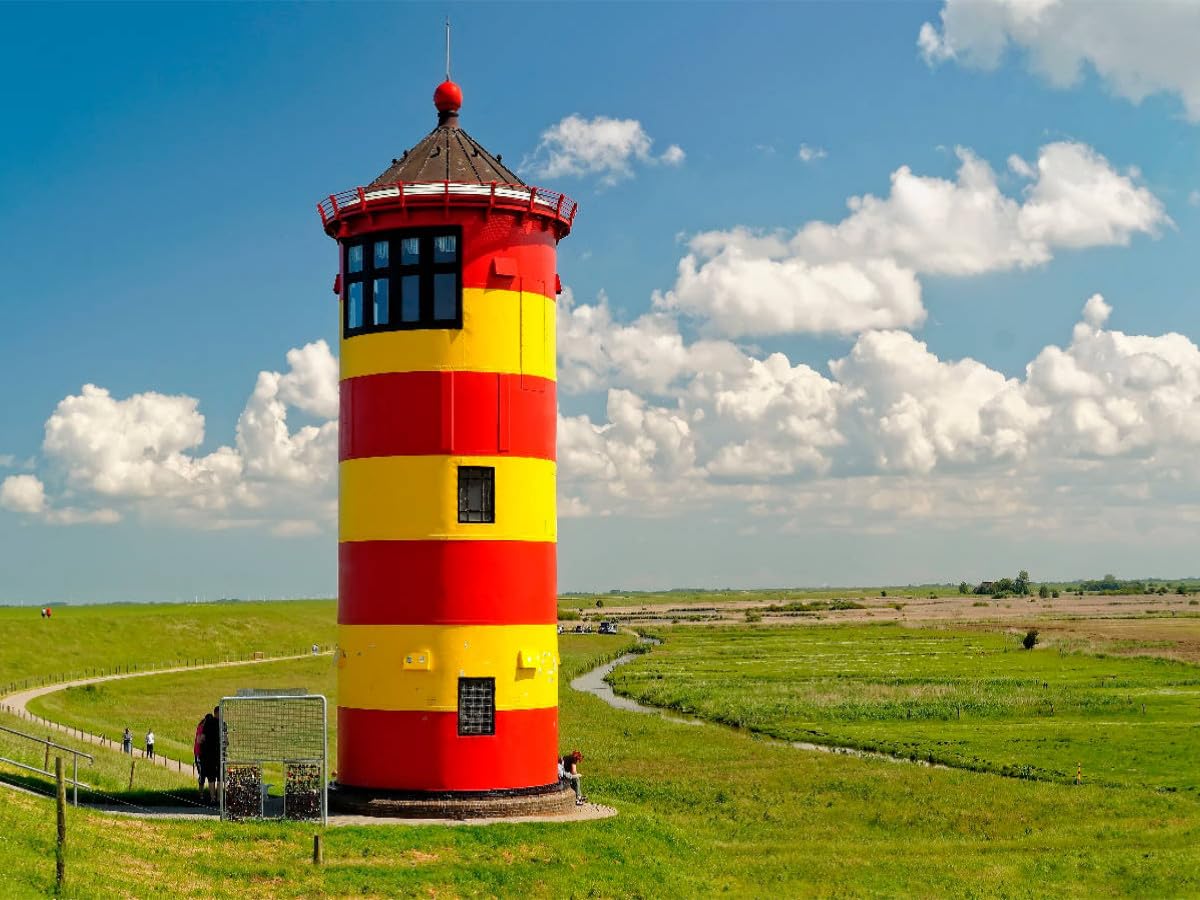 CALVENDO Puzzle Phare de Frise Orientale Pilsum 1000 Pieces 64 x 48 cm from Peter Roder