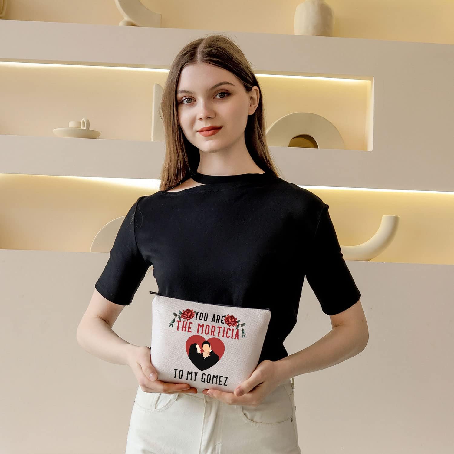 BDPWSS Morticia Cosmetic Bag Gomez Morticia Couple Gift You Are The Morticia To My Gomez Horror Tv Show Fans Gift Theatre Gift (You are Morticia) - Image 7