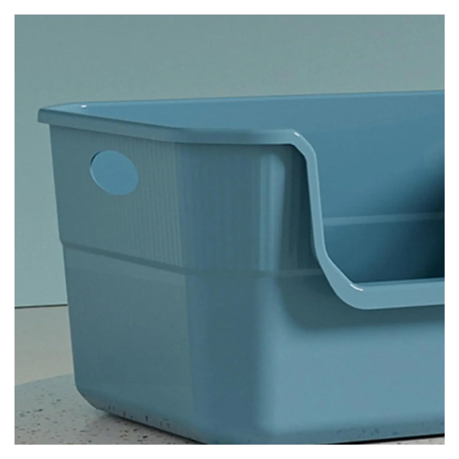 Cat Litter Box Toilet Sandbox Portable Pet Supplies Easy To Clean Kitten(PURPLE)