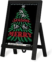Vista 1 de 4 THOUGHT Small Tabletop Chalkboard Signs, 9.5" x 14" Magnetic Mini Chalk Board with Stand for Food Wooden Frame Easel Countertop Menu Board for