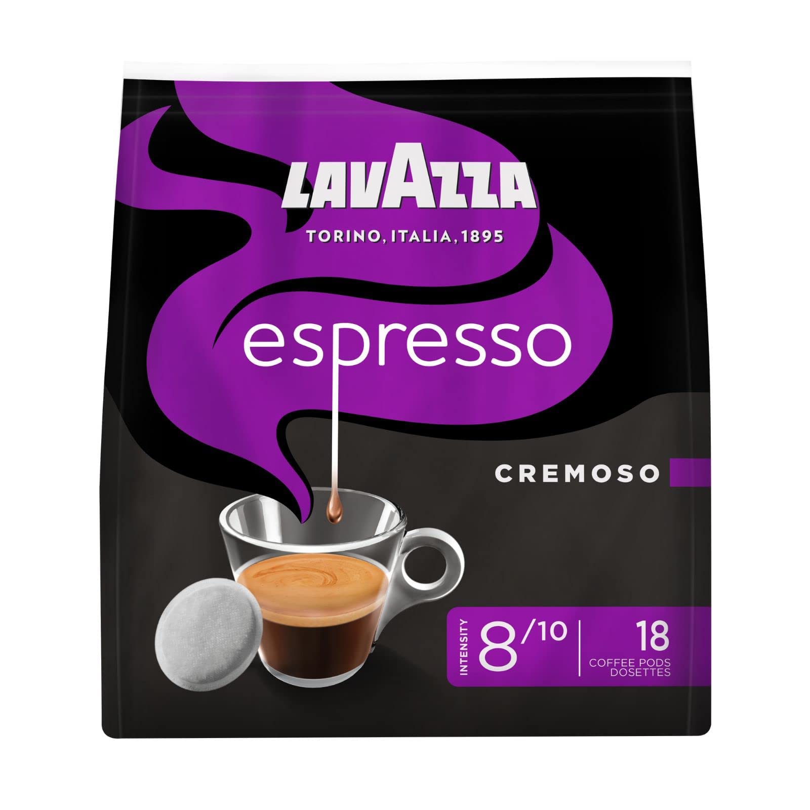 Lavazza Kaffee Pads - Intenso - 180 padów - opakowanie 10 sztuk (10 x 125 g)