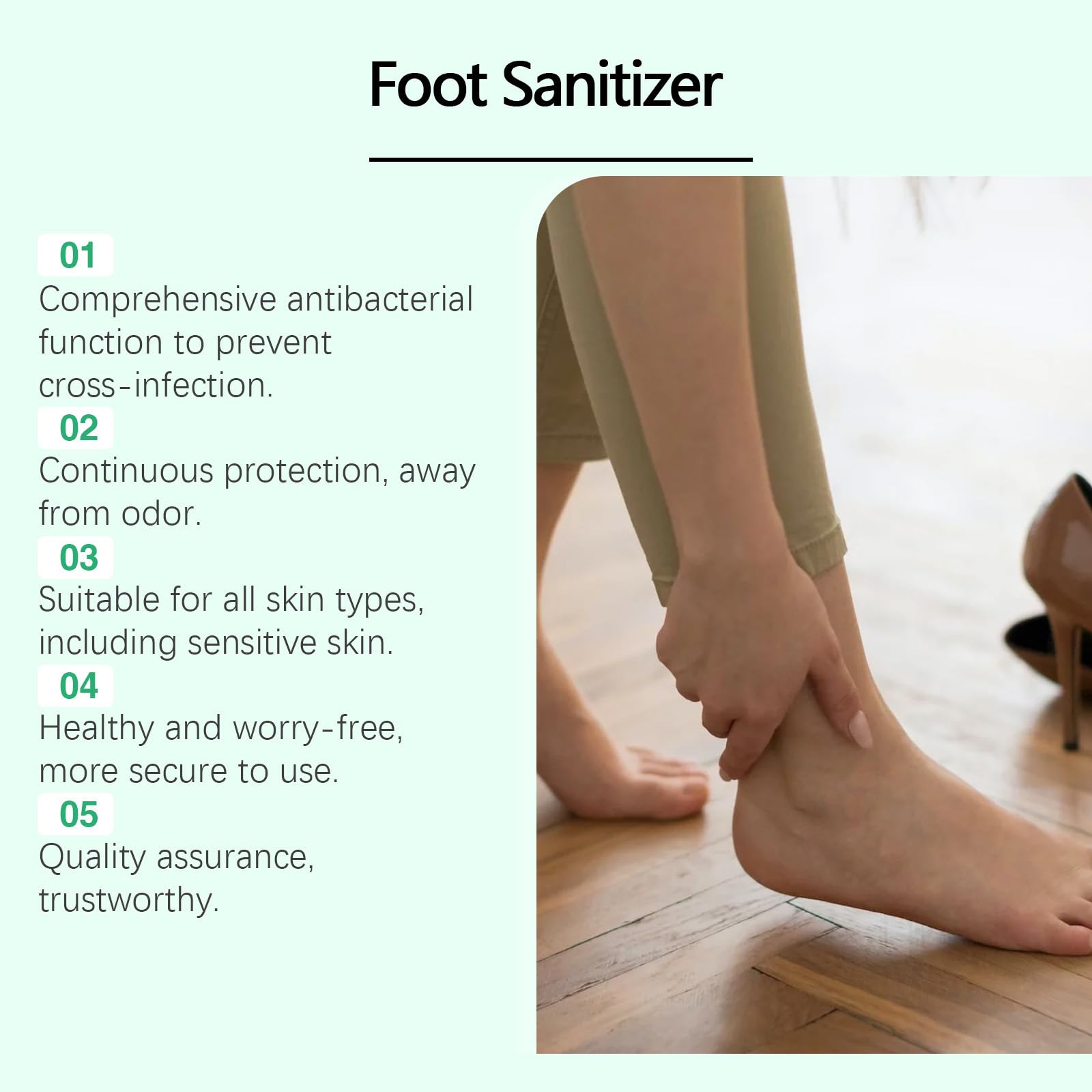 Anti-fongique foot Spray, contre les démangeaisons et les pieds en sueur