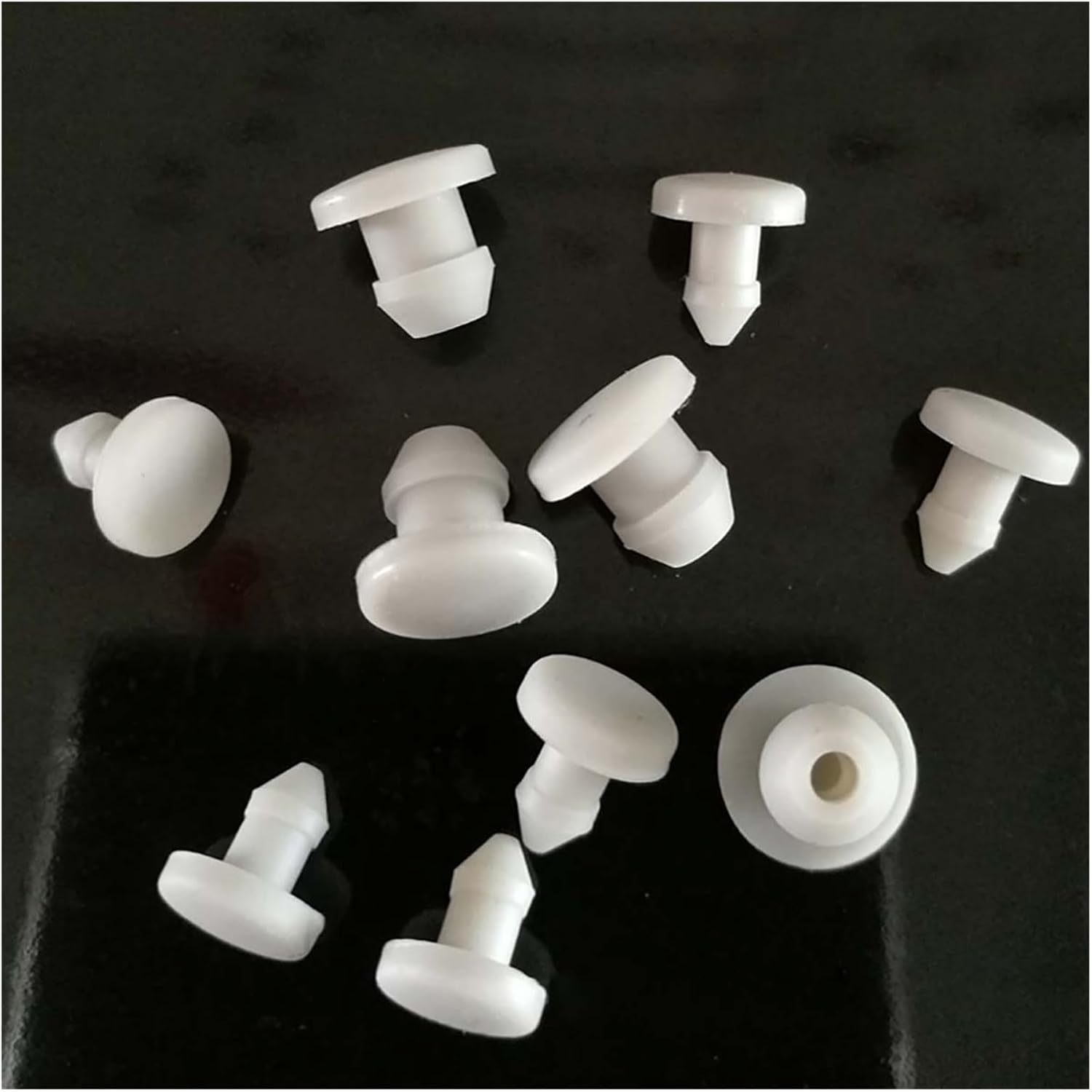 Silicone Rubber Hole Plug 5.5-20Mm Solid T-Type Plug Cover Snap-On Gasket End Cap Seal Stopper/White/13.5Mm(9.5Mm)