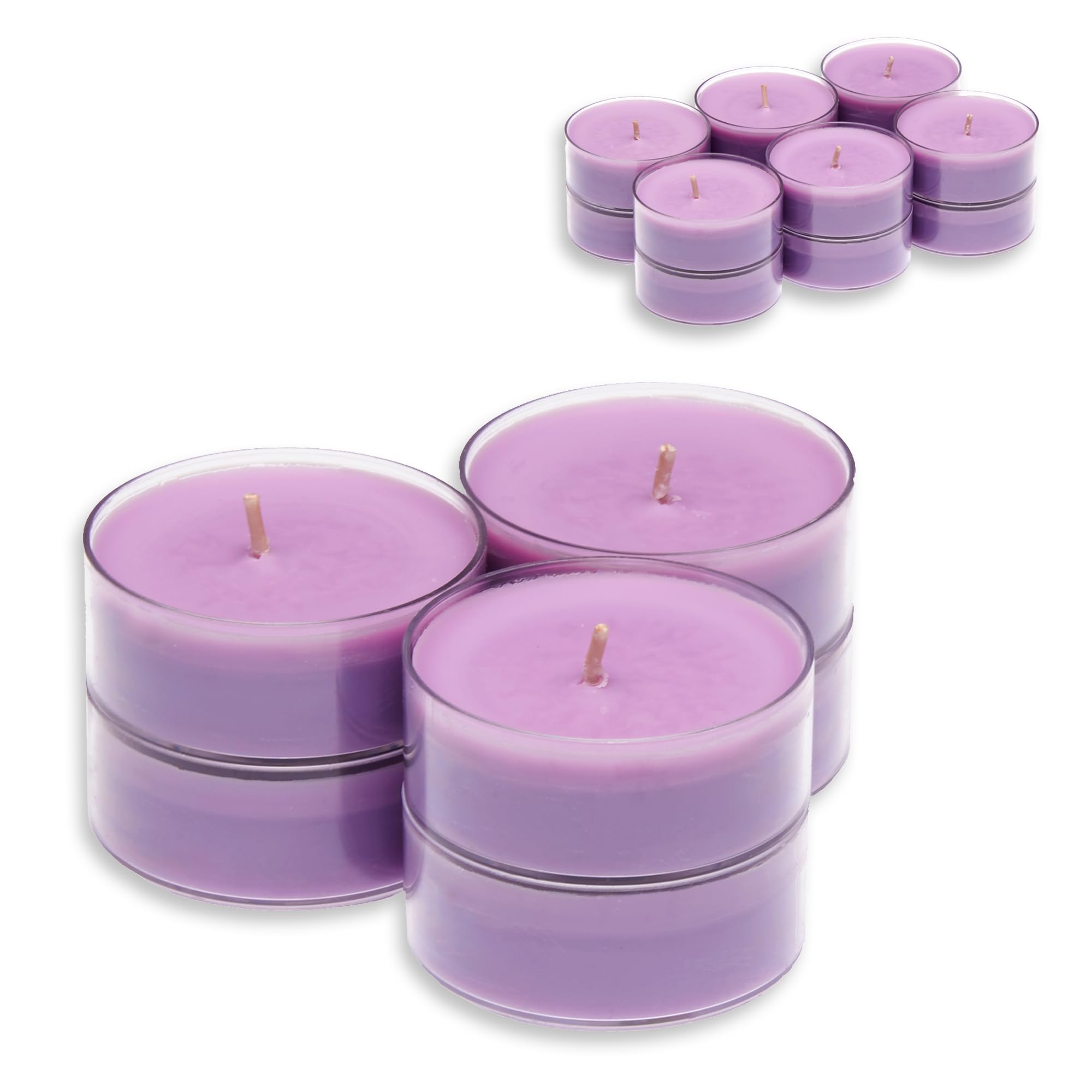 Candelo XXL Duftkerzen Set – 12 Stück, Gebrannte Mandel Duft, 8h Brenndauer, Jumbo Teelichter In Braun