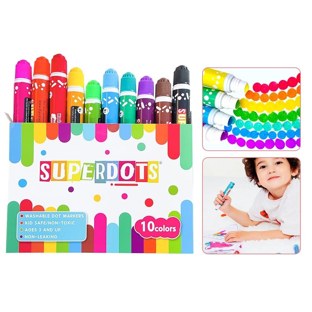 KRYTONE�10 Colors Washable Dot Markers for Toddlers and Kids� Bingo Daubers Dot Paint Toddler Art Supplies. (B0D242CQHC) Amazon Price History, Amazon Price Tracker
