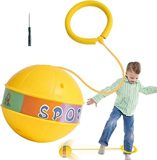 Sports Skip Ball,Glowing Ball Skip Ankle Jump Ball | Portable Swing Skip Ball Game, Skip Ball Jumping Ball for Bouncing Games and Game Prizes Shwing