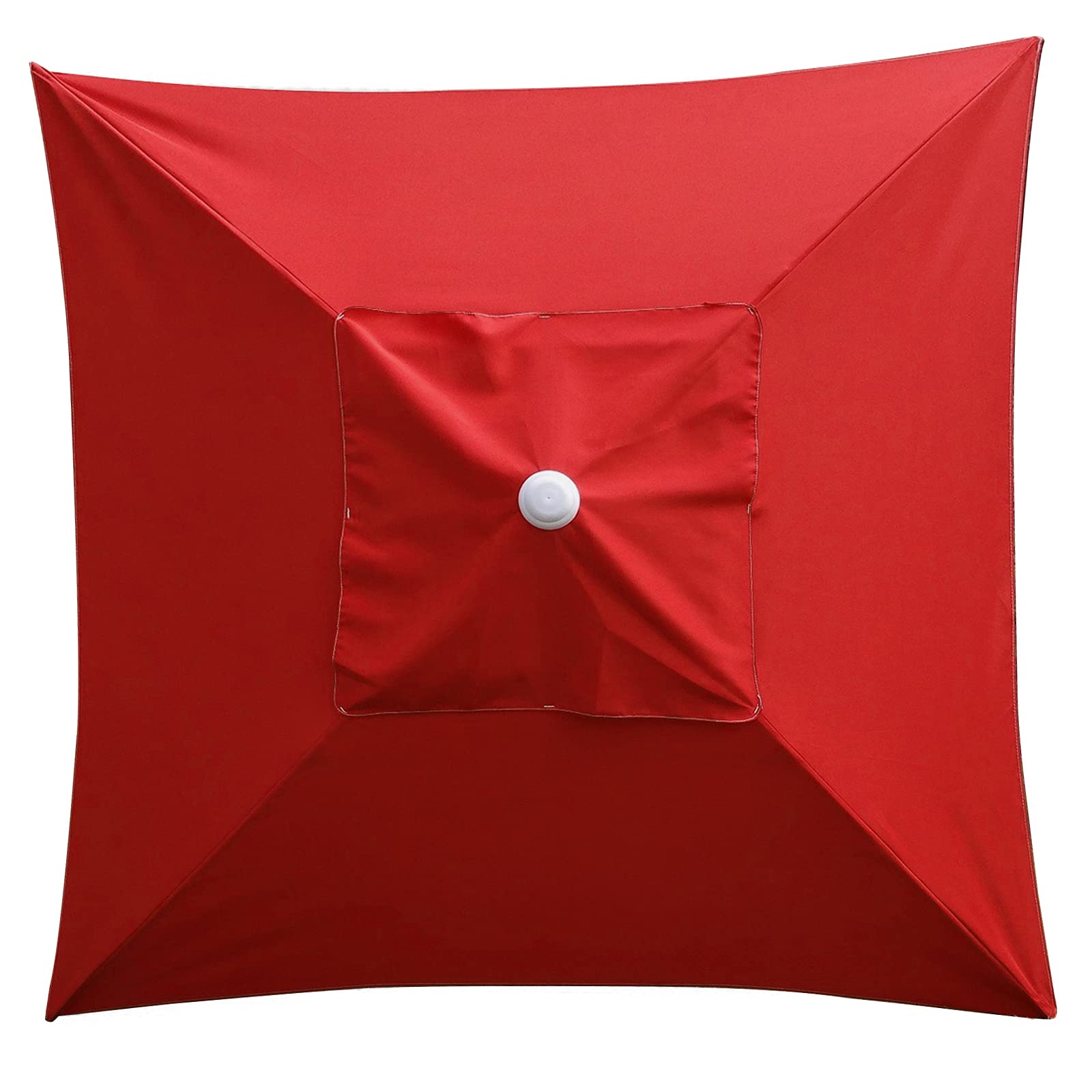 HUIKJI 6.6 x 6.6 ft Patio Umbrella Replacement Canopy,4 Ribs Market Table Umbrella Canopy Beach Parasol Umbrella Replacement Canopy Cover(Canopy Only)